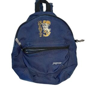 Vintage Jansport Youth Backpack US Naval Academy Bill the Goat Military Retro
